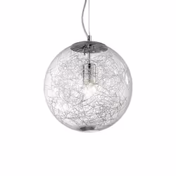 Ideal Lux MAPA MAX SP1 D30, Surface, Aluminium, Transparent, Verre, Métal, Verre, Salon