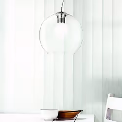 Ideal Lux EMO CLEAR SP1 D30 éclairage en suspension Surface E27 Transparent