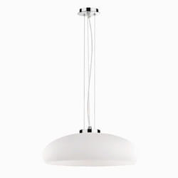 Ideal Lux ARIA SP1 D50 éclairage en suspension Surface E27 Chrome, Blanc