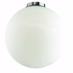 Ideal Lux MAPA PL1 D40, 1 ampoule(s), E27, IP20, Nickel, Blanc