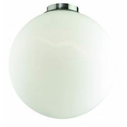 Ideal Lux MAPA PL1 D40 éclairage de plafond Nickel, Blanc E27