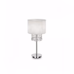 Ideal Lux Opera TL1, Blanc, Métal, Chlorure de polyvinyle, Salle à manger, Salon, IP20, E27, 1 ampoule(s)