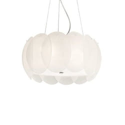 Ideal Lux OVALINO SP5 éclairage de plafond Blanc E27
