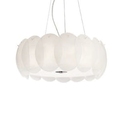 Ideal Lux OVALINO SP8 éclairage de plafond Blanc E27