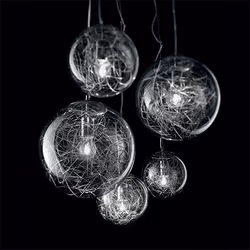 Ideal Lux MAPA MAX SP5 éclairage en suspension Surface E27 Aluminium - Vue supplémentaire 2