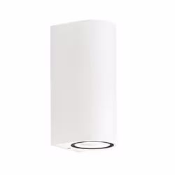 Applique d'extérieur cylindrique moderne en aluminium avec bi-émission de lumière dessus-dessous. Une applique à placer sous  ...