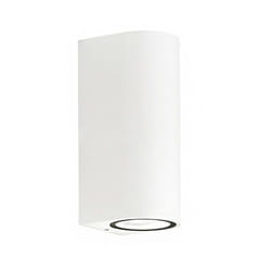 Gea led extérieur gea led vejo b ges903 gu10 led ip44 applique murale cylindre aluminium moderne bi-émission