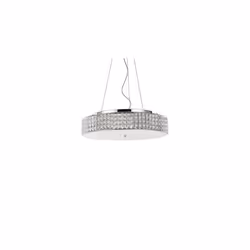 Suspension - IDEAL LUX - ROMA - 9 ampoules - Métal Verre Cristal - 40W - Intérieur