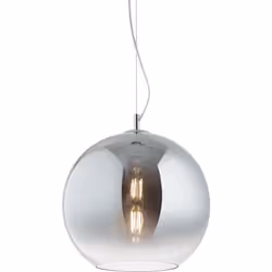 Diffuseur en verre blond. Disponible en fumée, transparent, cuivre, chrome ou chrome. Modèle 052793 en verre transparent avec ...