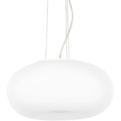 Ulisse - Grand luminaire suspendu à 3 ampoules globe blanc, E27 - Ideal Lux