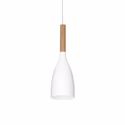 Ideal Lux Manhattan sp1, 1 ampoule(s), E14, IP20, Blanc, Bois