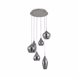 Ideal Lux Soft sp6, 6 ampoule(s), E14, IP20, Chrome