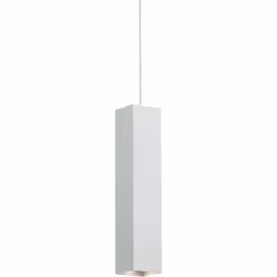 Diffuseur en métal plaqué ou fini avec peinture blanche ou noire mat. Câble électrique réglable en longueur. L 6 x H min 55 / ...