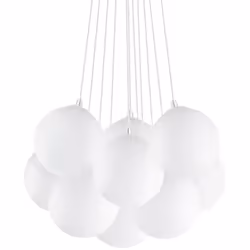 Ideal Lux Mapa Bianco - Petite suspension à 11 ampoules, blanc, E14 | Finition: blanc | Indice de protection IP: IP20 | Haute ...