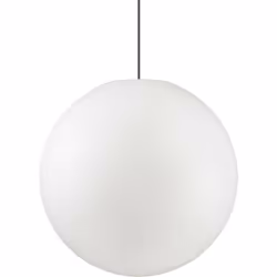 Diffuseur en plastique opal. Base lampe suspension aluminium. Câble électrique en PVC. Ø 50 x H min 74 / max 143,5 cm max 1 x ...