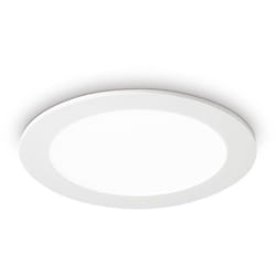 Groove - Grand projecteur encastré rond à 1 lumière led blanc - Ideal Lux