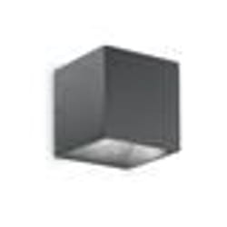 Applique murale LED Anthracite IDEAL LUX RUBIK - Extérieur - Aluminium et Métal - 21x25x10 cm