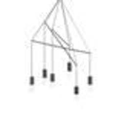Suspension - IDEAL LUX - POP SP6 NERO - Métal - Noir - 6 x 60W E27