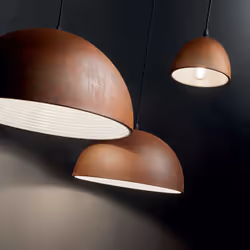 Ideal Lux Folk sp1 d50 éclairage en suspension Surface E27 60 W Marron, Blanc