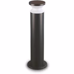 Corps léger en aluminium enduit en poudre avec finition anthracite ou noire. Diffuseur en plastique opal. Ø 18 x H 60 cm max  ...