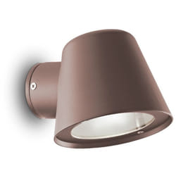 Ideal Lux - gas - Downlight mural extérieur 1 lumière café IP43, GU10