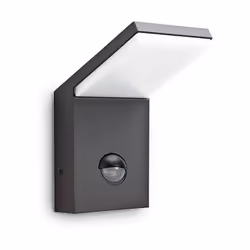 Corps léger en aluminium enduit en poudre. Diffuseur en plastique opal. Source lumineuse intégrée. Capteur AP modèle équipé d ...
