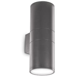 Ideal Lux - gun - Applique d'extérieur Up Down 2 Lumières Anthracite IP54, E27