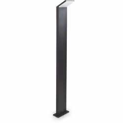 Corps léger en aluminium enduit en poudre. Diffuseur en plastique opal. Source lumineuse intégrée. L 135 x H 1000 x P 100 mm  ...