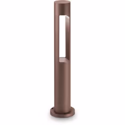 Corps léger en aluminium tourné fini vernis mat, disponible en anthracite gris ou brun. Diffuseur en verre trempé. Ø 13,5 x H ...