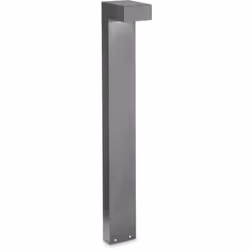 Corps léger en aluminium enduit en poudre. Diffuseur en verre transparent pirex. L 100 x H 800 x P 160 mm max 2 x 15W IP:44