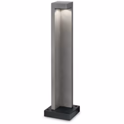 Ideal Lux TITANO - Borne d'extérieur LED intégrée 1 granit léger 3000K IP55 | Finition: Granite | Matériel: Métal | Classemen ...