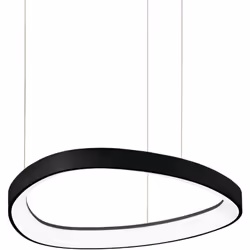 Powdered or plated metal shade and shade. Diffuseur en polycarbonate d'opale. Câble en PVC transparent. Disponible en blanc,  ...