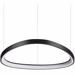 Suspension intégrée décorative à LED noire, 3000K | Finition : Noir | Matériau : métal, plastique | Classement IP : IP20 | Ha ...