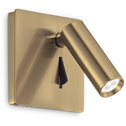 Ideal Lux - lite - Applique de lecture intérieure led intégrée 1 lumière laiton 3000K