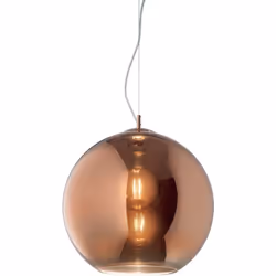 Diffuseur en verre blond. Disponible en fumée, transparent, cuivre, chrome ou chrome. Modèle 052793 en verre transparent avec ...