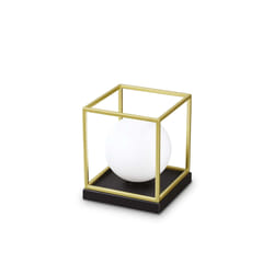 Ideal Lux Lingotto tl1 big lampe de table E14 40 W Noir, Or