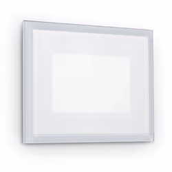 Corps léger luminaire encastré aluminium moulé en poudre. Diffuseur en verre trempé en blanc. L 10,5 x H 8 x P 7 cm LED 5W 35 ...