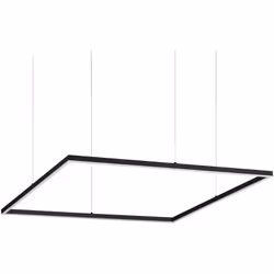 Lampe lampe suspension se compose d'un cadre mince en aluminium blanc mat ou noir peint et diffuseur opal en polycarbonate. C ...