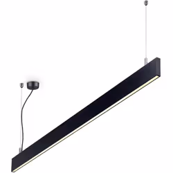 Lampe linéaire en aluminium avec éclairage direct et indirect. La lampe est modulaire et peut être proposée individuellement  ...