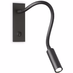 Corps léger luminaire encastré avec cadre en métal enduit. Bras flexible en caoutchouc. Diffuser avec écran acrylique transpa ...