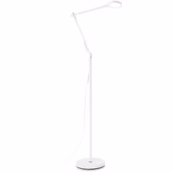 Lampe de sol avec bras en aluminium et en plastique et câble exposé en pvc. Diffuseur réglable intégré et commutateur intégré ...