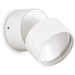 Corps léger en aluminium enduit en poudre. Diffuseur avec écran en verre. Disponible en anthracite et finitions blanches Ø 90 ...