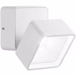 Corps léger en aluminium enduit en poudre. Diffuseur avec écran en verre. Disponible en finitions anthracite, blanches ou noi ...