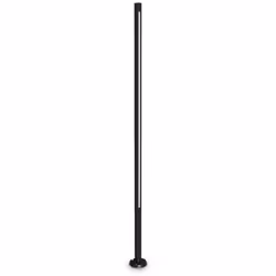 Ideal Lux JEDI Borne extérieure LED 160cm Noir, 3000K, IP65, Non-Dimmable | Finition : Noir | Matériau : métal, verre | Class ...