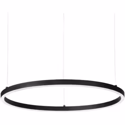 Lampe lampe suspension en cadre fin en aluminium blanc mat ou noir peint et polycarbonate opal diffuseur Câble électrique en  ...