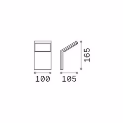 Applique Murale - Ideal Lux - STYLE - LED Intégrée - 1050Lm - IP54 - Extérieur