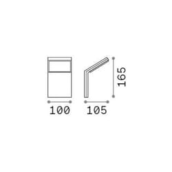 Applique Murale - Ideal Lux - STYLE - LED Intégrée - 1050Lm - IP54 - Extérieur