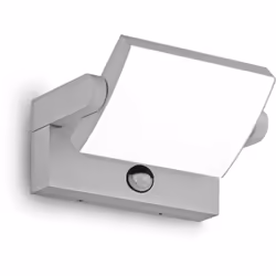 Lampe murale extérieure avec corps léger en aluminium enduit en poudre. Diffuseur réglable avec écran polycarbonate opal bril ...