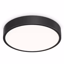 Famille de feux de plafond avec base circulaire, disponible en trois diamètres différents (300 mm, 400 mm, 600 mm). Corps lég ...