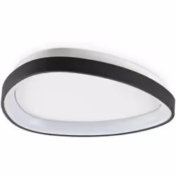 Cadre en métal enduit ou plaqué. Diffuseur en polycarbonate d'opale. Disponible en finitions en laiton blanc, noir ou brossé. ...